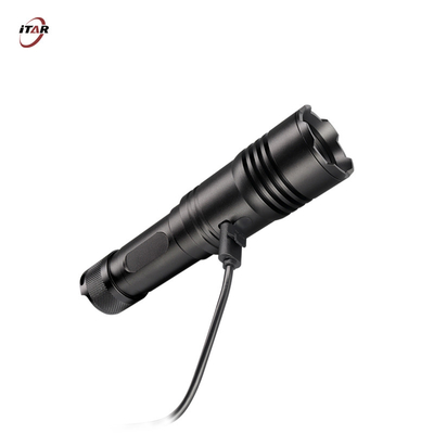 Battery Powered Rechargeable LED Flashlight 20W 2160 Lumen