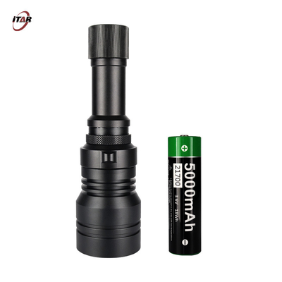 Durable Scuba Diving Torch 400 Lumen Rechargeable 1.5KM Bright Long Runtime IP68